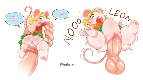 abdominal_bulge alternate_species anthro anthro_penetrated anus balls belly_blush big_butt blonde_hair blush bodily_fluids body_blush bottomwear breasts buckteeth butt butt_blush clitoral_hood clitoris clothing disembodied_penis duo exclamation_point feet female female_penetrated fleshlight_position forced furrification genitals hair huge_penetration human_on_anthro human_penetrating human_penetrating_anthro interspecies larger_human larger_male looking_back male male/female male_penetrating male_penetrating_female miniskirt open_mouth orange_clothing orange_sweater orange_topwear paws penetration penile penile_penetration penis penis_in_vagina question_mark rape ridiculous_fit scarf sex size_difference skirt smaller_anthro smaller_female smaller_penetrated speech_bubble sweater tears teeth text thick_thighs topwear vaginal vaginal_penetration vulva white_body wide_hips dasblue_in capcom resident_evil ashley_graham moushley house_mouse human mammal mouse murid murine rodent english_text hi_res