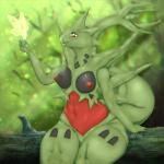 anthro biped breasts female nipples nude sitting solo cheezayballz nintendo pokemon generation_6_pokemon mega_evolution mega_tyranitar pokemon_(species) 1:1