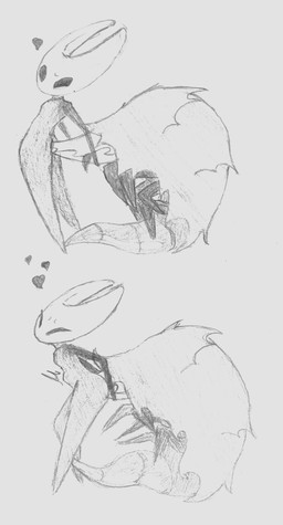 2_horns anal anal_penetration anthro bestiality black_eyes butt duo female female_penetrated feral heart_symbol horn male male/female male_penetrating male_penetrating_female oral penetration sex simple_background snout_fuck tail littlemetalguy hollow_knight:_silksong hollow_knight_(franchise) team_cherry hornet_(hollow_knight) arthropod humanoid insect muckroach graphite_(artwork) hi_res monochrome sketch traditional_media_(artwork)