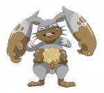 animal_genitalia animal_penis anthro balls big_ears buckteeth erection eyes_closed genitals male open_mouth penis slightly_chubby smile solo teeth doneru third-party_edit nintendo pokemon diggersby generation_6_pokemon lagomorph mammal pokemon_(species) 2015 censor_removal_edit