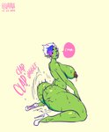 big_breasts big_butt breasts butt female not_furry solo fellatrix vem humanoid orc hi_res