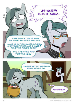 basket bodily_fluids building container dialogue duo eyebrows eyewear female feral glasses hair hair_bun house sweat sweatdrop text redxbacon friendship_is_magic hasbro my_little_pony cloudy_quartz_(mlp) marble_pie_(mlp) earth_pony equid equine horse mammal pony absurd_res comic english_text hi_res daughter_(lore) mother_(lore) mother_and_child_(lore) mother_and_daughter_(lore) parent_(lore) parent_and_child_(lore) parent_and_daughter_(lore)