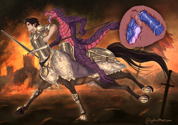 anal anal_penetration anthro armor battle dildo dildo_in_ass dildo_in_slit dildo_insertion docking double_penetration hooves male male_penetrated melee_weapon object_in_ass penetration penile polearm riding riding_dildo riding_on_back sex sex_toy sex_toy_in_ass sex_toy_in_slit sex_toy_insertion slit_penetration slit_play spear sword tail weapon lykostherium european_mythology greek_mythology mythology breghar_(drakengarth) fionn_(drakengarth) centaur dragon equid equid_taur humanoid_taur mammal mammal_taur mythological_creature mythological_scalie scalie taur absurd_res hi_res