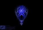 ambiguous_gender eyeless face_only fangs glowing not_furry open_mouth science_fiction simple_background solo teeth text 8i_ll_lon transentience architype_008_(transentience) alien alien_humanoid humanoid monster 2024 digital_media_(artwork) english_text portrait female_(lore)