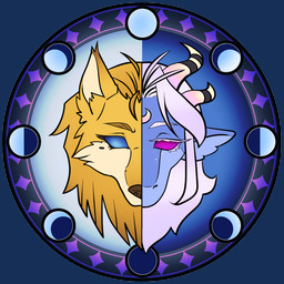 anthro blue_eyes crescent_moon female freckles full_moon fur gibbous_moon hair half_moon horn logo long_hair markings mole_(marking) moon moon_(marking) new_moon purple_eyes white_hair yellow_body yellow_fur fanimal_creations mythology lyris_(fanimalcreations_oc) sylfer_(fanimalcreations) canid canine canis dragon mammal mythological_canine mythological_creature mythological_scalie scalie werecanid werecanine werecreature werewolf wolf 1:1 alpha_channel icon watermark