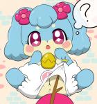 anthro anus blush clothed clothing clothing_lift eyelashes female genitals looking_at_viewer offscreen_character open_mouth panties pussy question_mark semi-anthro solo spread_legs spreading stick thought_bubble tongue torn_clothing underwear young young_anthro tatwuyan himitsu_no_cocotama kanna_(cocotama) canid canine cocotama mammal 2018 absurd_res hi_res