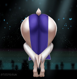 abstract_background anthro arms_bent ass_up barefoot bent_over big_butt biped butt clothed clothed_anthro clothed_female clothing colored_fingernails colored_nails digitigrade faceless_anthro faceless_character faceless_female feet female fingernails fingers fur hands_together huge_butt light light_body light_fur long_fingers mature_anthro mature_female multicolored_clothing multicolored_robe nails purple_fingernails purple_nails rear_view robe short_tail solo sparkles standing tail text thick_thighs toes two_tone_robe white_body white_fur white_tail sunstripe praise_da_booty_(meme) undertale undertale_(series) toriel boss_monster_(undertale) bovid caprine goat mammal 2026 absurd_res artist_name digital_drawing_(artwork) digital_media_(artwork) hi_res meme