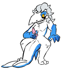 animal_mask anthro beak_mask blue_body blue_fur fur genitals male mask masturbation penile penile_masturbation penis sex solo tail_anus tapering_penis gravel_pit_(artist) aquatic fish furred_shark shark