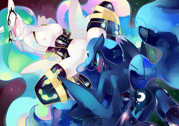 1_horn anthro anthro_on_anthro anthro_penetrated anthro_penetrating anthro_penetrating_anthro anthrofied arms_tied bdsm bent_legs big_breasts biped blonde_hair blue_body blue_butt blue_ears blue_eyes blue_feathers blue_fur blue_hair blue_tail blue_wings blush bodily_fluids bondage bound breasts bubble_butt butt clothed clothed_sex clothing corset crown cutie_mark dominant dominant_female duo eyelashes feathered_wings feathers female female/female female_penetrated female_penetrating female_penetrating_female flowing_hair frogtied fucked_silly fur genital_fluids genitals green_hair green_pupils hair hands_behind_back headgear horn horn_fetish horn_in_pussy horn_penetration horn_play horn_sex iris legs_tied legwear light_body light_breasts light_ears light_fur light_horn light_pupils light_pussy lingerie long_hair looking_pleasured monotone_breasts monotone_tail monotone_wings multi_hair_tones multicolored_butt multicolored_eyes multicolored_hair nipples nude open_mouth penetration pink_eyes pink_nipples princess pupils purple_eyes purple_hair pussy_juice_on_horn rear_view restrained_arms restrained_legs royalty sex simple_background small_breasts small_butt small_waist smile spread_legs spreading submissive submissive_female tail thigh_highs thin_thighs tiara topwear translucent translucent_hair two_tone_butt two_tone_eyes unicorn_horn vaginal vaginal_fluids vaginal_penetration vulva wasp_waist white_body white_breasts white_ears white_feathers white_fur white_horn white_pupils white_vulva wings year iopichio friendship_is_magic hasbro my_little_pony mythology princess_celestia_(mlp) princess_luna_(mlp) equid equine mammal mythological_creature mythological_equine winged_unicorn 2012 signature unavailable_at_source incest_(lore)