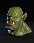 bald black_background ear_scar facial_scar frown furrowed_brow green_body green_skin humanoid_pointy_ears light lip_scar lips male mouth_closed not_furry pointy_ears scar simple_background solo tan_lips thick_lips tusks yellow_eyes gorka_fujimoto_holgado humanoid orc 2020 3d_(artwork) autodesk_maya_(artwork) colored digital_media_(artwork) english_description headshot_portrait lighting portrait shaded substance_painter_(artwork) zbrush_(artwork)