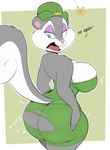 anthro big_breasts big_butt breasts butt cleavage clothed clothing female fur huge_butt mature_female multicolored_body multicolored_fur solo two_tone_body two_tone_fur wardrobe_malfunction usnarbit animaniacs warner_brothers slappy_squirrel mammal rodent sciurid tree_squirrel 2023 hi_res