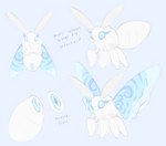 animal_genitalia arthropod_abdomen arthropod_abdomen_cloaca arthropod_abdomen_genitalia blue_cloaca blue_wings cloaca female feral genitals solo white_body wings conditional_dnp labbit_(artist) arthropod insect lepidopteran moth cool_colors hi_res model_sheet