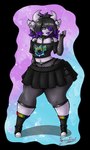 femboy herm intersex male solo thick_thighs sorrow2art asian_mythology east_asian_mythology japanese_mythology mythology halfmoon demon humanoid oni yokai hikari_(disambiguation) 3:5 alpha_channel hi_res