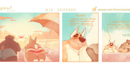 anthro arm_hair ball beach beach_ball body_hair brown_body brown_fur closed_smile clothed clothing duo eyewear floppy_ears front_view fur glasses gloves_(marking) inflatable jewelry lying male male_anthro markings mouth_closed necklace obese obese_anthro obese_male on_front orange_body orange_fur overweight overweight_anthro overweight_male rear_view smile sunset text tinted_glasses topless white_body white_fur chocolateandmilk richard_(chocolateandmilk) canid canine canis domestic_dog mammal 2024 artist_name dated english_text hi_res url