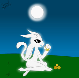 ambiguous_gender anthro grass plant sky solo samuel-neocros microsoft ori_(series) xbox_game_studios ori_(ori)
