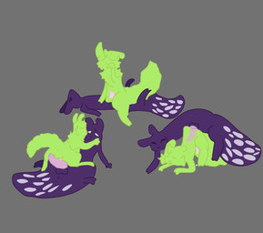 2_toes anal anal_penetration animal_genitalia anus bodily_fluids cum cum_drip dripping duo eyes_closed feet feral genital_fluids genitals green_body grey_background male male/male nervous_look penetration penile penile_penetration penis_in_ass purple_body simple_background tail_holes toes white_eyes koipopcorn67 rain_world videocult saint_(rain_world) spearmaster_(rain_world) slugcat hi_res