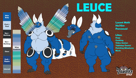 anthro belly belly_overhang big_butt butt fluffy male musclegut muscular muscular_anthro muscular_male navel open_mouth overweight overweight_anthro overweight_male pecs solo spread_wings tail thick_tail thick_thighs wide_hips wings yaudizz bungie destiny_(series) arthropod insect lepidopteran moth absurd_res hi_res model_sheet