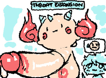 3_horns :| ambiguous_gender ambiguous_human balls big_balls big_penis black_text bodily_fluids cheek_spots duo elemental_manipulation emoji fire fire_manipulation floating gameplay_mechanics genitals ghost_tail glans glistening glistening_balls glistening_genitalia glistening_glans glistening_penis hair horn huge_balls huge_penis humanoid_genitalia humanoid_penis hyper hyper_genitalia hyper_penis legless male male_focus mouth_closed multi_horn noseless not_furry penis red_glans simple_eyes small_but_hung solo_focus speech_bubble squiggle_mouth squigglevision sweat tan_balls tan_body tan_penis text ligma_(artist) maplestory nexon ghost human jr._boogie_(maplestory) mammal sphere_creature spirit 2025 animated digital_media_(artwork) english_text flat_colors low_res pictographics short_playtime wigglypaint_(artwork)