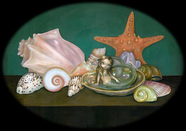 bra_(anatomy) breasts conch eyebrows female fish_tail gastropod_shell hair lips long_hair micro mollusk_shell not_furry scaled_breasts scales seashell shell small_breasts solo split_form tail jasmine_becket-griffith asterozoan echinoderm humanoid humanoid_merfolk mammal marine merfolk starfish 2013 formal_art painting_(artwork) traditional_media_(artwork) traditional_painting_(artwork)