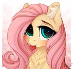 female feral inner_ear_fluff looking_at_viewer solo tuft vird-gi friendship_is_magic hasbro my_little_pony fluttershy_(mlp) equid equine mammal 2019 digital_media_(artwork) hi_res