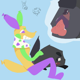 animal_genitalia animal_vulva anthro anthro_on_feral bestiality canine_genitalia canine_vulva duo female feral genitals knot knotted_penis male male/female nervous penis toony vulva x-ray_view blushcrunch_studio dandy's_world coal_(dandy's_world) looey_(dandy's_world) canid canine mammal 1:1 digital_drawing_(artwork) digital_media_(artwork) hi_res lineless