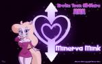 abstract_background animaniacs breasts cleavage clothed clothing dress erotic_toon_all-stars_xxx female mammal minerva_mink mink mustelid musteline solo toddrogue69 true_musteline wallpaper warner_brothers