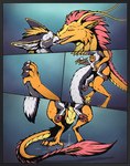 ambiguous_gender ambiguous_penetration anthro bodily_fluids comic_panel cum duo fur genital_fluids kissing paws penetration romantic scales size_difference tongue shadarrius mythology snowviper avian dragon gryphon mythological_avian mythological_creature mythological_scalie scalie teacup_gryphon comic hi_res