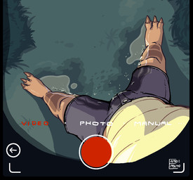 anthro bare_chest barefoot bodily_fluids bottomwear camera camera_view clothing countershading electronics exhibitionism feet forest genital_fluids high-angle_view infinite_genital_fluids infinite_urine male night orange_body outside peeing phone phone_view plant screen_shake shorts solo tree urine urine_on_ground urine_pool urine_stain urine_stream watersports wet wet_clothing wet_legs wetting wetting_bottomwear hopful_anomenoe lizard lizardman reptile scalie 2d_animation animated loop