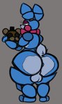 anthro anus backsack balls big_butt butt eyeshadow femboy genitals green_eyes machine makeup male scut_tail short_tail solo tail thfooxxir five_nights_at_freddy's five_nights_at_freddy's_2 scottgames toy_bonnie_(fnaf) animatronic lagomorph leporid mammal rabbit robot