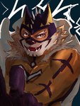 anthro bodysuit cape clothing male mask muscular muscular_anthro muscular_male pecs skinsuit solo spandex superhero tight_clothing yukariko1208 lifewonders live_a_hero ryekie_(live_a_hero) felid mammal pantherine tiger 3:4 hi_res