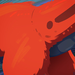 abstract_background ambiguous_gender blue_body blue_scales butt butt_shot close-up faceless_character faceless_feral faceless_male feral fur male red_body red_fur scales ventral_scales shufflefur mythology shuff_(shufflefur) dragon mythological_creature mythological_scalie scalie 1:1
