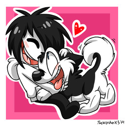 2014 <3 ambiguous_gender black_hair blue_eyes blush canine creepypasta cute dog duo eyes_closed hair hoodie husky jeff_the_killer male mammal open_mouth smile_dog teeth tongue xiamtheferret
Rating: Safe
Score: 2
User: DeltaFlame
Date: February 16, 2015 2014 <3 ambiguous_gender black_hair blue_eyes blush canine creepypasta cute dog duo eyes_closed hair hoodie husky jeff_the_killer male mammal open_mouth smile_dog teeth tongue xiamtheferret
Rating: Safe
Score: 2
User: DeltaFlame
Date: February 16, 2015