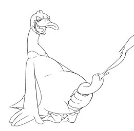 anthro aroused aroused_face aroused_male aroused_smile beak bent_legs bodily_fluids cum cumshot ejaculation feathers genital_fluids genitals half-closed_eyes hand_on_ground hand_on_penis kneeling long_neck looking_pleasured male masturbation narrowed_eyes open_beak open_mouth orgasm orgasm_face penis slightly_chubby slightly_chubby_anthro slightly_chubby_male smile smirk solo spiral_penis tail tail_feathers tail_feathers_tuft tongue bob-jiggles amazon_(company) kevin_(series) chuck_(kevin) anatid anseriform anserine avian bird goose line_art monochrome