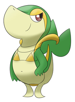 ambiguous_gender bikini bikini_bottom bikini_top clothing feral green_body green_scales leaf leaf_tail navel scales simple_background smile smirk smug solo swimwear tail tan_body tan_scales two-piece_swimsuit white_background fltzl golden_week nintendo pokemon generation_5_pokemon pokemon_(species) reptile scalie snake snivy hi_res