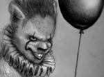 balloon clothing clown creepy fur inflatable male nightmare_fuel smile solo stare teeth holt5 it_(stephen_king) stephen_king_(copyright) pennywise_the_dancing_clown hybrid mammal monster rodent sciurid tree_squirrel hi_res monochrome traditional_media_(artwork)