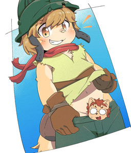 anthro armor blush bottomwear bottomwear_down clothed clothing convenient_censorship eyewear glasses gloves grin handwear headgear helmet kemono male navel one_eye_closed partially_clothed shorts shorts_down smile suggestive wink young kemoizumi cyberconnect2 fuga:_melodies_of_steel little_tail_bronx hack_montblanc socks_million canid canine caninu canis domestic_dog mammal 2025 hi_res