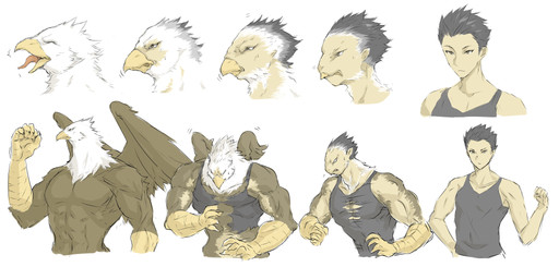 abs anthro athletic athletic_human athletic_male beak beak_growth biceps big_muscles brown_body clothing feather_growth feathers growth human_to_anthro male muscle_growth muscle_tone muscular muscular_anthro muscular_male pecs shirt simple_background solo species_transformation talon_hands tan_body tank_top tongue tongue_out topwear torn_clothing torn_topwear transformation transformation_sequence white_body wing_growth wings saves_lode accipitrid accipitriform avian bald_eagle bird eagle human mammal sea_eagle 2024 2:1 absurd_res hi_res