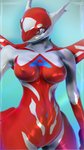 anthro anthrofied blue_background breasts female glistening glistening_body glistening_skin navel orange_eyes pokemorph pose red_body simple_background solo sdx3 nintendo pokemon generation_3_pokemon latias legendary_pokemon pokemon_(species) 2020 3d_(artwork) 9:16 digital_media_(artwork) hi_res pinup zbrush_(artwork)