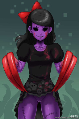 black_eyes black_hair blood clawed_girl claws creepy female flashing hair humanoid john_joseco long_claws looking_at_viewer monster not_furry purple_skin pussy skirt skirt_lift solo stitches they_bleed_pixels wide_hips
Rating: Explicit
Score: 9
User: Juni221
Date: June 29, 2014 black_eyes black_hair blood clawed_girl claws creepy female flashing hair humanoid john_joseco long_claws looking_at_viewer monster not_furry purple_skin pussy skirt skirt_lift solo stitches they_bleed_pixels wide_hips
Rating: Explicit
Score: 9
User: Juni221
Date: June 29, 2014