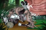 anthro anthro_on_feral anthro_penetrated bestiality between_legs bodily_fluids breasts brown_body brown_fur cervical_contact cum cum_in_pussy cum_in_uterus cum_inside duo erection eyes_closed eyewear female female_penetrated feral feral_penetrating feral_penetrating_anthro forest from_front_position fur genital_fluids genitals goggles goggles_around_neck grass humanoid_genitalia humanoid_pussy internal jungle licking licking_another lying male male/female male_penetrating male_penetrating_female missionary_position nipples nude on_back open_mouth outside penetration penile penile_penetration penis penis_in_pussy pink_penis plant pussy raining rock sex shrub side_view striped_legs tongue tongue_out tree uterus vaginal vaginal_penetration white_body white_fur killthe_demon thylus dasyuromorph felid mammal marsupial recently_extinct_species thylacine hi_res