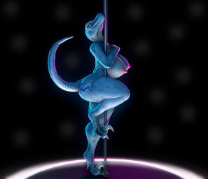 3_toes anthro big_breasts black_background blue_body blue_lips blue_scales breasts claws dancing digitigrade feet female lips looking_at_viewer nipples non-mammal_breasts non-mammal_nipples nude nude_anthro nude_female pink_nipples pole pole_dancing pupils scales sickle_claw simple_background slit_pupils solo stripper_pole tail thick_thighs toe_claws toes yellow_eyes zelyonka psychojohn2_(modeler) jurassic_park jurassic_world universal_studios blue_(jurassic_world) dinosaur dromaeosaurid prehistoric_species reptile saurischian scalie theropod velociraptor 3d_(artwork) digital_media_(artwork) full-length_portrait hi_res portrait source_filmmaker_(artwork)