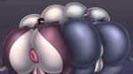 anthro anus belly big_anus big_breasts big_butt big_pussy black_hair breasts butt butts_touching clitoris duo ear_piercing ear_ring female genitals hair huge_anus huge_breasts huge_butt hyper hyper_anus hyper_breasts hyper_butt hyper_genitalia hyper_pussy lips looking_at_viewer looking_back looking_back_at_viewer markings mole_(marking) non-mammal_breasts overweight overweight_female piercing pink_anus pink_eyes pink_lips puffy_anus purple_body purple_hair purple_spots purple_stripes pussy rear_view ring_piercing spots stripes infernums delilah_(luffluff0218) laelia_(latsyrk) fish marine shark absurd_res hi_res