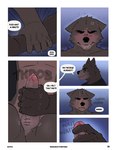 age_difference anthro anthro_on_anthro balls bite biting_lip blush bodily_fluids brown_balls brown_body brown_fur brown_penis dialogue duo edging erection foreskin fur genital_fluids genitals glans handjob humanoid_genitalia humanoid_penis male male/male nude older_male penile penis precum sex text echto andy_(echto) charlie_(echto) canid canine mammal absurd_res comic english_text hi_res father_(lore) father_and_child_(lore) father_and_son_(lore) incest_(lore) parent_(lore) parent_and_child_(lore) parent_and_son_(lore) son_(lore)