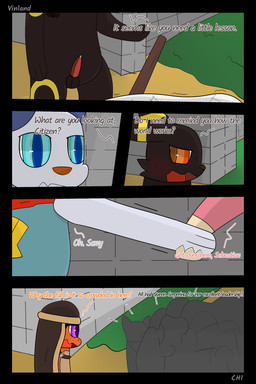 anthro badge balls book cloth dialogue fantasy genitals imminent_rape imminent_sex male penis semi-anthro sex speech_bubble text weapon vinland nintendo pokemon pokemon_mystery_dungeon spike_chunsoft anders_(infinitydoom) ano_(vinland) sebastian_(infinitydoom) audino charmander eeveelution generation_1_pokemon generation_2_pokemon generation_5_pokemon oshawott pokemon_(species) umbreon 2:3 absurd_res comic english_text hi_res story