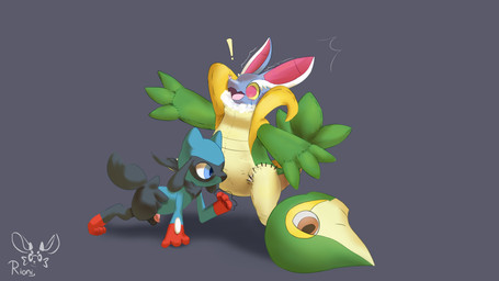 anthro black_body blue_body blue_eyes blush duo exclamation_point feral genitals hand_on_floor male multicolored_body penis pink_eyes plushification rape_play sewing sewing_needle stitch_(sewing) surprised rioni fakemon nintendo pokemon zorio generation_4_pokemon generation_5_pokemon pokemon_(species) riolu snivy 16:9 4k absurd_res hi_res widescreen