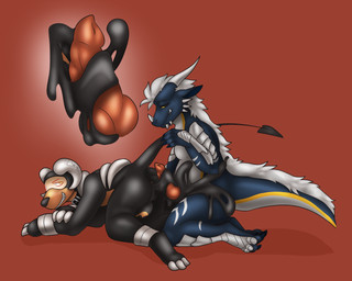 anal bulge clothing drone duo goo_body horn latex locked male male/male melting messy null suit tail transformation visor captaincronus mythology nintendo pokemon talen dragon generation_2_pokemon goo_creature houndoom mythological_creature mythological_scalie pokemon_(species) scalie absurd_res hi_res sequence