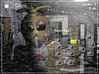 ahegao anthro big_breasts bodily_fluids breasts camera_view female gesture hand_gesture looking_pleasured saliva solo v_sign crashq five_nights_at_freddy's five_nights_at_freddy's_2 scottgames toy_chica_(fnaf) avian bird chicken galliform phasianid 4:3