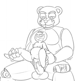 abdominal_bulge anthro anthro_penetrating anthro_penetrating_human balls blush bodily_fluids breasts cum cum_in_vagina cum_inflation cum_inside duo erection female female_human female_on_anthro female_penetrated genital_fluids genitals human_on_anthro human_penetrated inflation interspecies larger_male machine male male/female male_on_human male_penetrating male_penetrating_female nipples penetration penile penile_penetration penis penis_in_vagina sex size_difference smaller_female smaller_penetrated vaginal vaginal_penetration vulva unnecessaryfansmut five_nights_at_freddy's scottgames anon anonymous freddy_(fnaf) animatronic bear human mammal robot monochrome