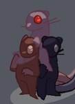 albino black_body black_fur brown_body brown_fur ears_back ears_down female female_on_bottom feral fur group male male/female male_on_bottom male_on_top multicolored_body multicolored_fur on_bottom on_top pivoted_ears pixelated rat1_(arsinnamon) rat2_(arsinnamon) rat3_(arsinnamon) rat_king_(arsinnamon) red_eyes simple_background simple_coloring simple_eyes stylized tail toony trio tuft whiskers white_body white_fur white_tuft arsinnamon mammal murid murine rat rodent digital_media_(artwork) hi_res pixel_(artwork)