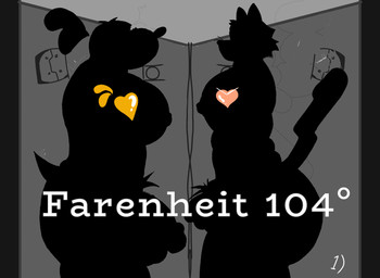 angeld'ram anthro duo heart_symbol male male/male orange_heart silhouette yellow_heart dog_man_(series) dog_man_(character) grampa_(dog_man) canid canine canis domestic_cat domestic_dog felid feline felis mammal absurd_res hi_res